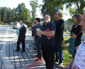 Ceremonial opening of the new parking lot on September 14, 2022